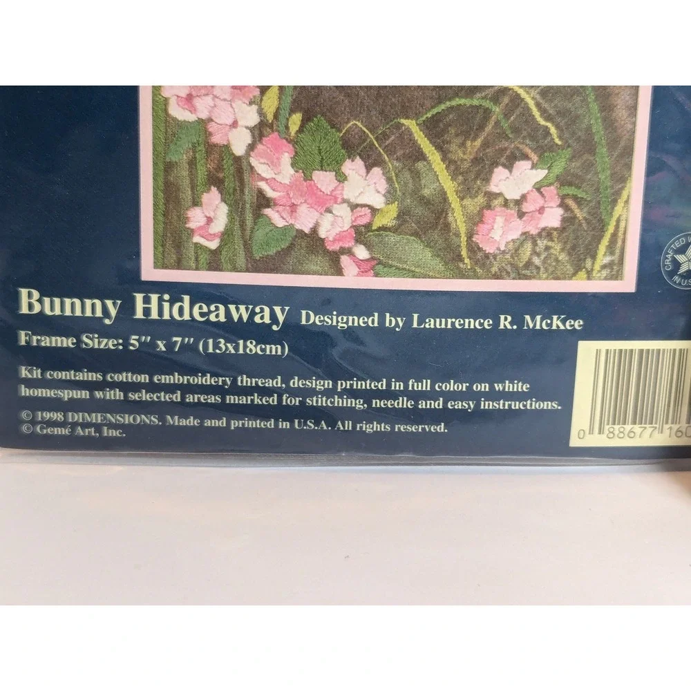 NEW Jiffy‎ Crewel Warm Welcome & Bunny Hideaway Cross Stitch Kits